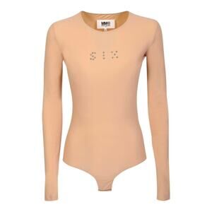 MM6 Maison Margiela Stud-Embellished “SIX” Crewneck Top Size XS